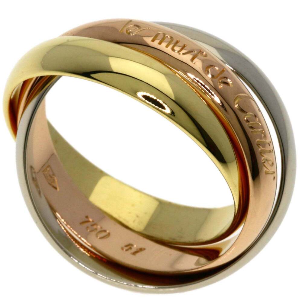 CARTIER Authentic 18k Gold Trinity Ring #51